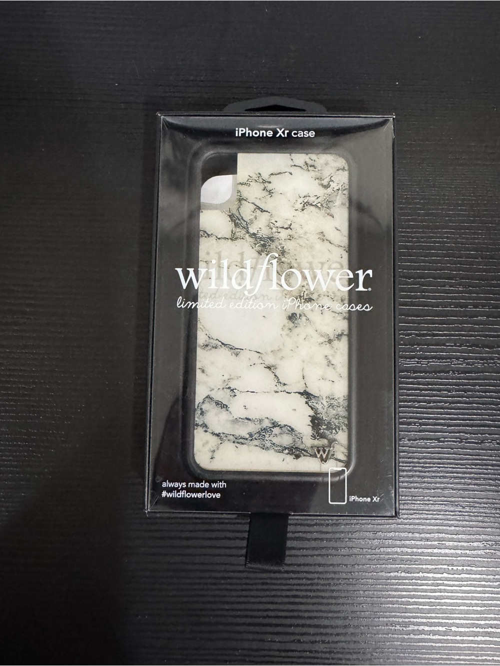 Wildflower Marble iPhone XR Case - White and Black Veining